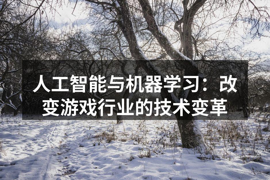 人工智能与机器学习：改变游戏行业的技术变